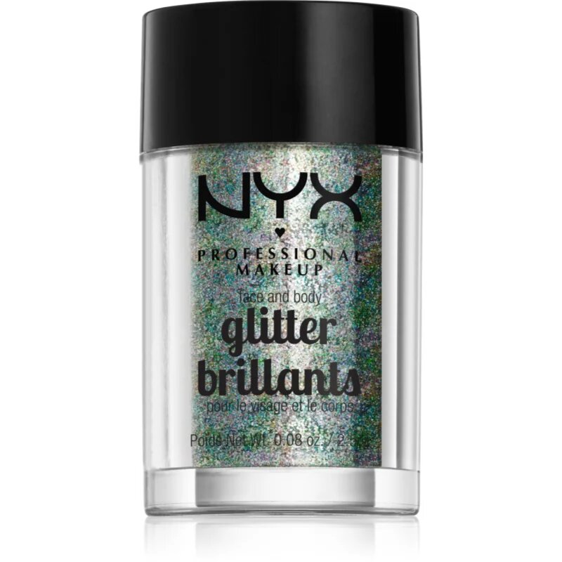 NYX Professional Makeup Face & Body Glitter Brillants bleščice za obraz in telo odtenek 06 Crystal 2.5 g