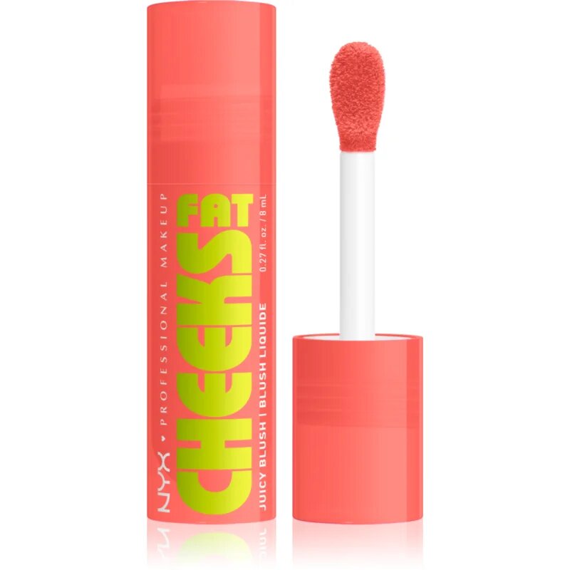 NYX Professional Makeup Fat Cheeks Juicy Blush tekoče rdečilo odtenek 01 Papaya Plump 8 ml