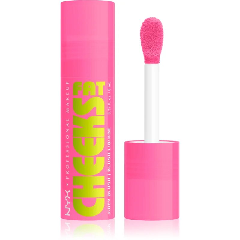 NYX Professional Makeup Fat Cheeks Juicy Blush tekoče rdečilo odtenek 04 Dragon Fruit Drip 8 ml