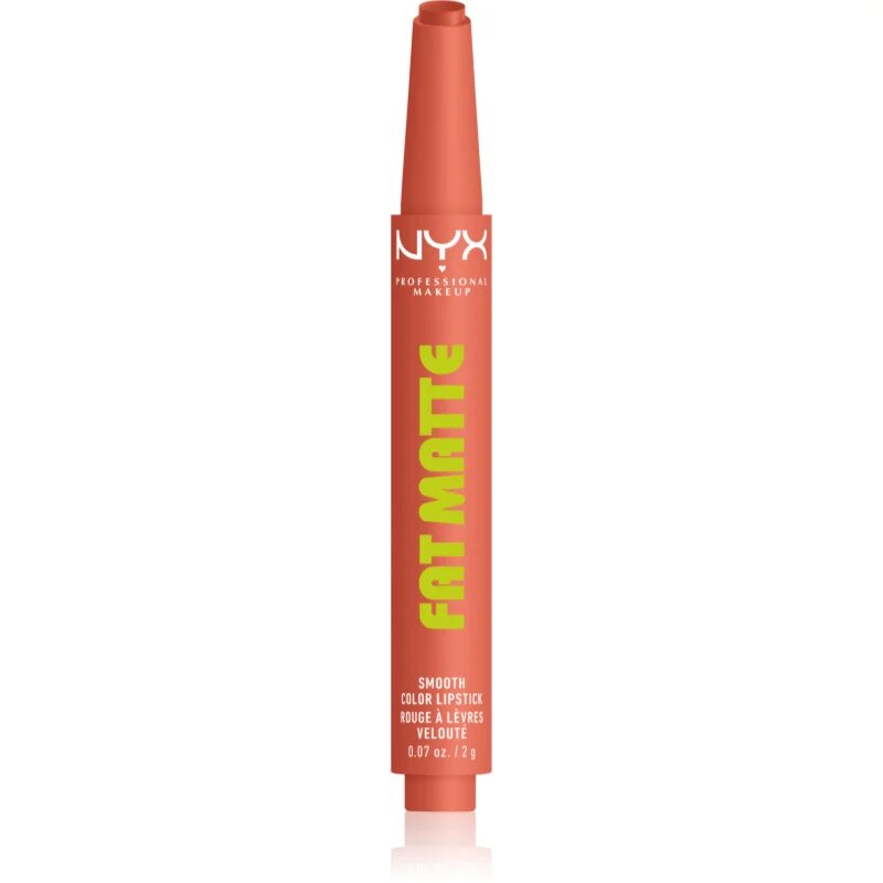 NYX Professional Makeup Fat Matte balzam za ustnice z mat učinkom Cashmere Cutie 2 g