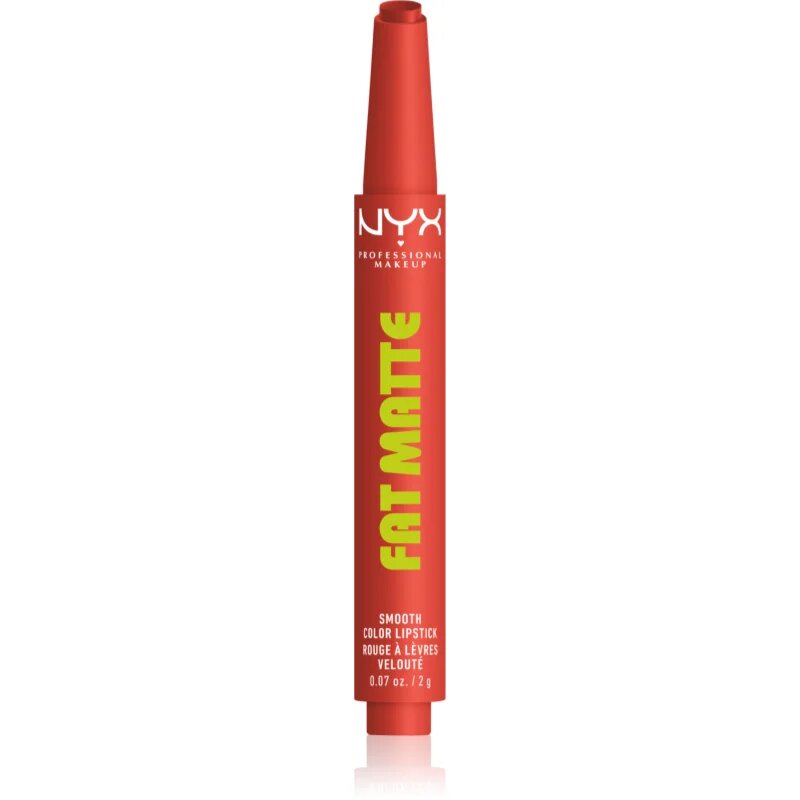 NYX Professional Makeup Fat Matte balzam za ustnice z mat učinkom Coral Cuddlin' 2 g