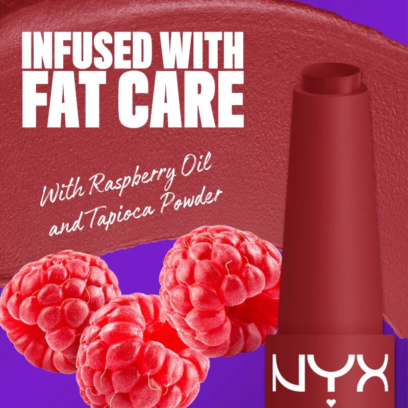 NYX Professional Makeup Fat Matte balzam za ustnice z mat učinkom Mauve Cloud 2 g