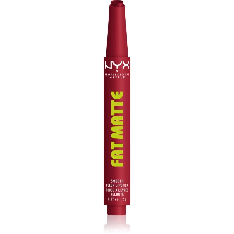 NYX Professional Makeup Fat Matte balzam za ustnice z mat učinkom Plushin' Plum 2 g