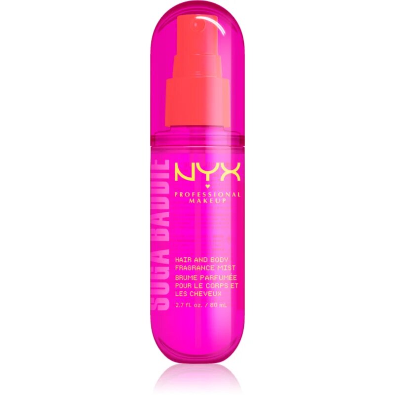 NYX Professional Makeup Fat Oil Body parfumska meglica za lase in telo z vonjem Suga Baddie 80 ml