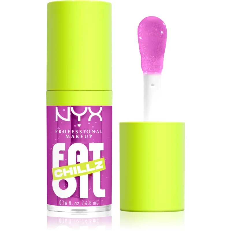 NYX Professional Makeup Fat Oil Chillz olje za ustnice s hladilnim učinkom odtenek 4.8 ml