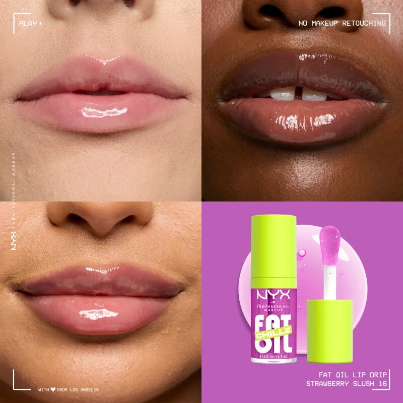 NYX Professional Makeup Fat Oil Chillz olje za ustnice s hladilnim učinkom odtenek 4.8 ml