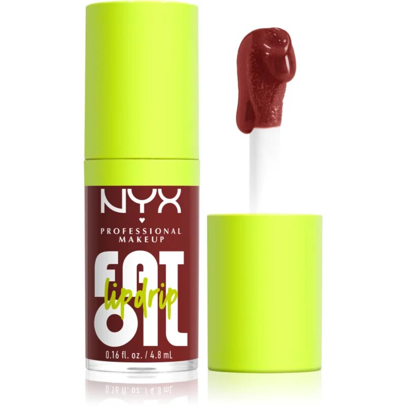 NYX Professional Makeup Fat Oil Lip Drip olje za ustnice odtenek Inside Scoop 4.8 ml