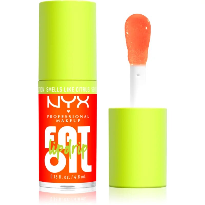 NYX Professional Makeup Fat Oil Lip Drip olje za ustnice odtenek Juicy Boo 4.8 ml