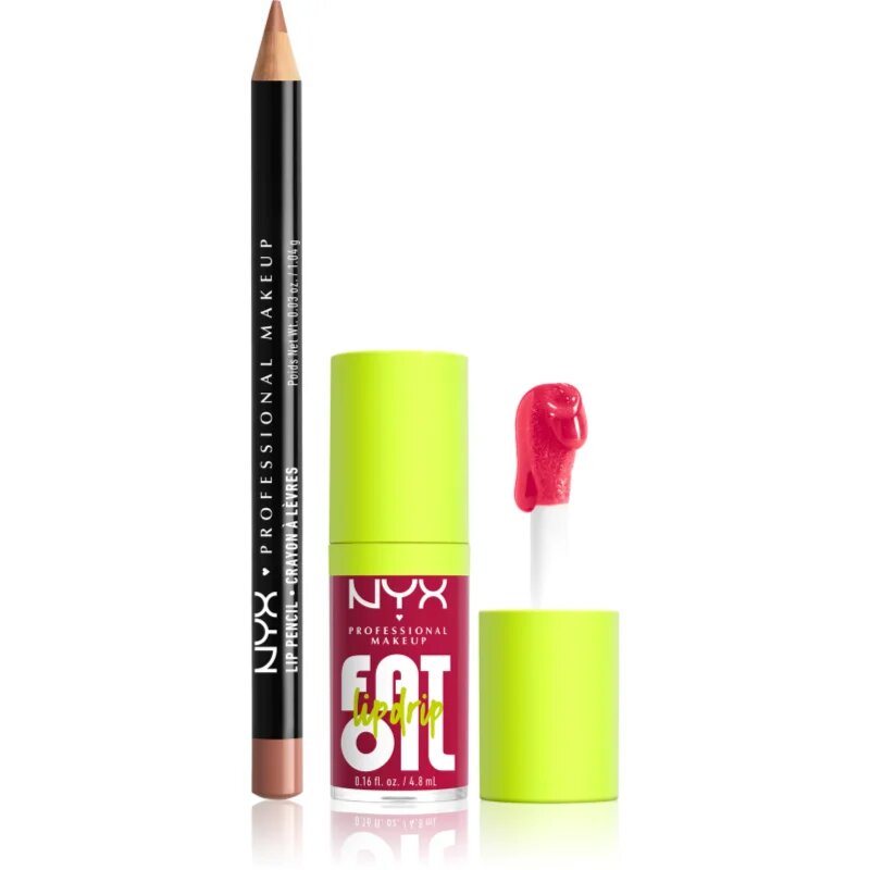 NYX Professional Makeup Fat Oil Lip Drip set za ustnice 2 kos