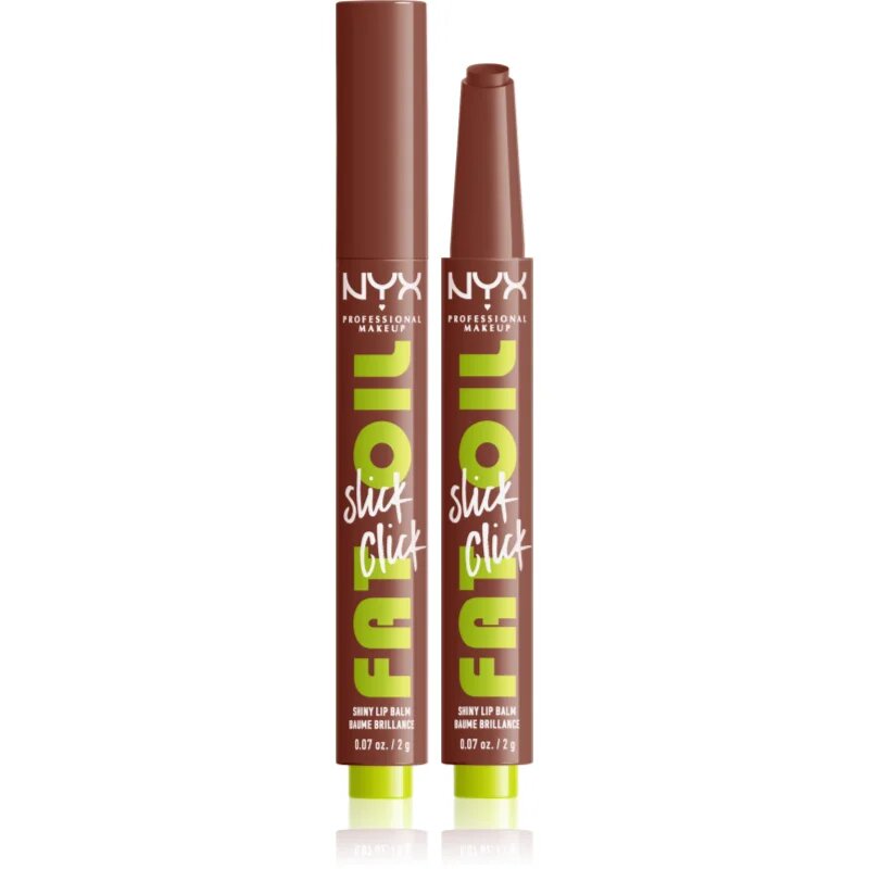 NYX Professional Makeup Fat Oil Slick Click tonirani balzam za ustnice odtenek 05 Link In My Bio 2 g