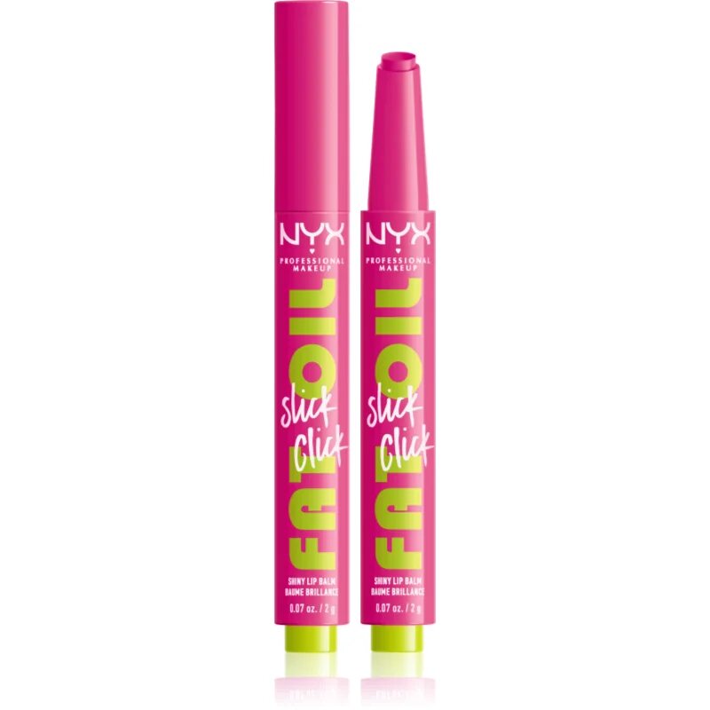 NYX Professional Makeup Fat Oil Slick Click tonirani balzam za ustnice odtenek 08 Thriving 2 g