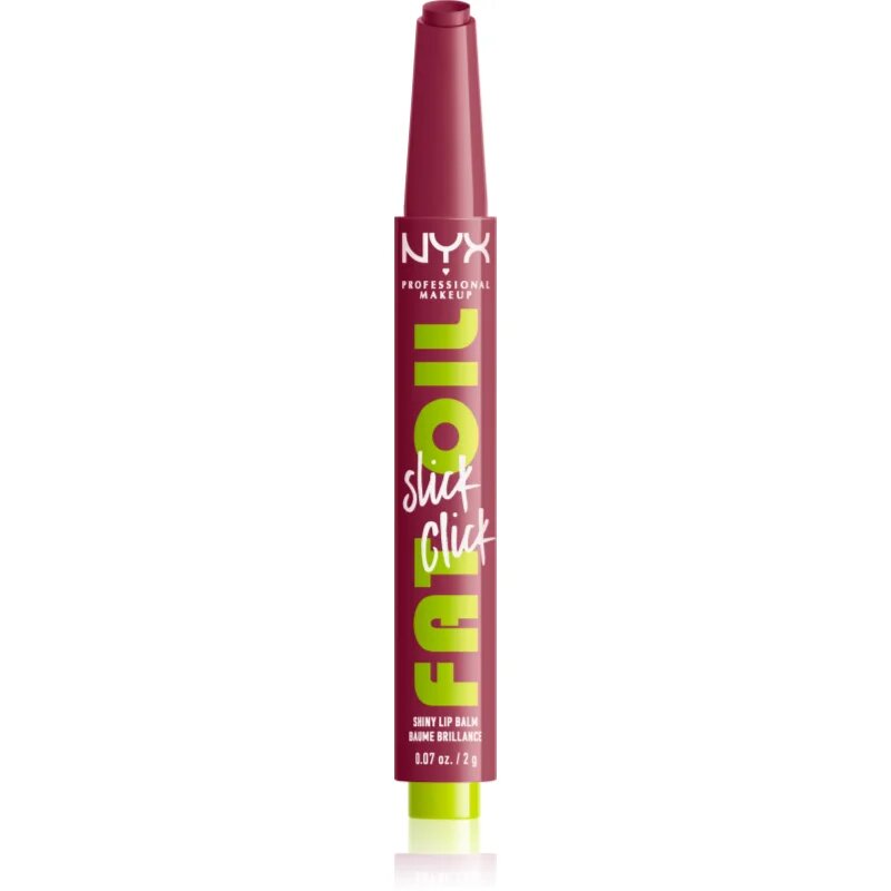 NYX Professional Makeup Fat Oil Slick Click tonirani balzam za ustnice odtenek 20 In The Drafts 2 g