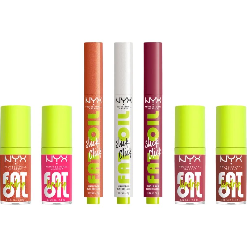 NYX Professional Makeup Gingerbaddie Land Fat Oil set za ustnice