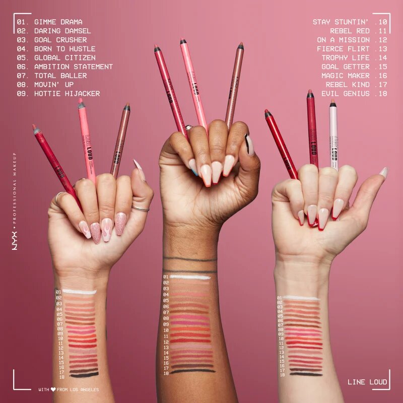 NYX Professional Makeup Line Loud Vegan črtalo za ustnice z mat učinkom odtenek 12 - On a Mission 1.2 g