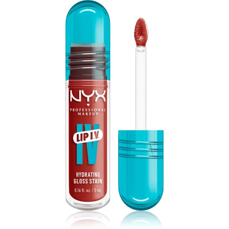 NYX Professional Makeup Lip IV dolgoobstojni sijaj za ustnice z vlažilnim učinkom odtenek 12 - BURST THAT TANGI 5 ml