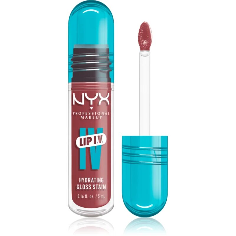 NYX Professional Makeup Lip IV dolgoobstojni sijaj za ustnice z vlažilnim učinkom odtenek Petal Pourin' 5 ml
