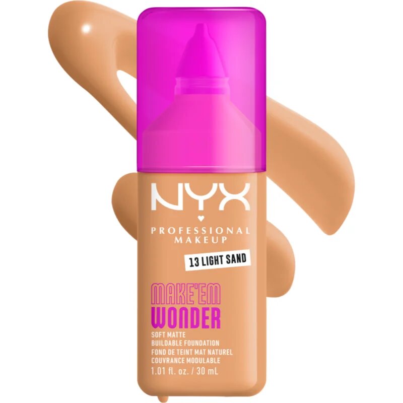 NYX Professional Makeup Make ‘Em Wonder lahka matirajoča podlaga odtenek 13 Light Sand 30 ml