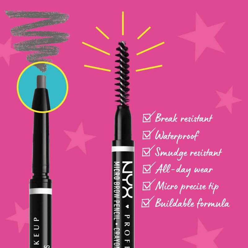 NYX Professional Makeup Micro Brow Pencil svinčnik za obrvi odtenek 7.5 Grey 0.09 g