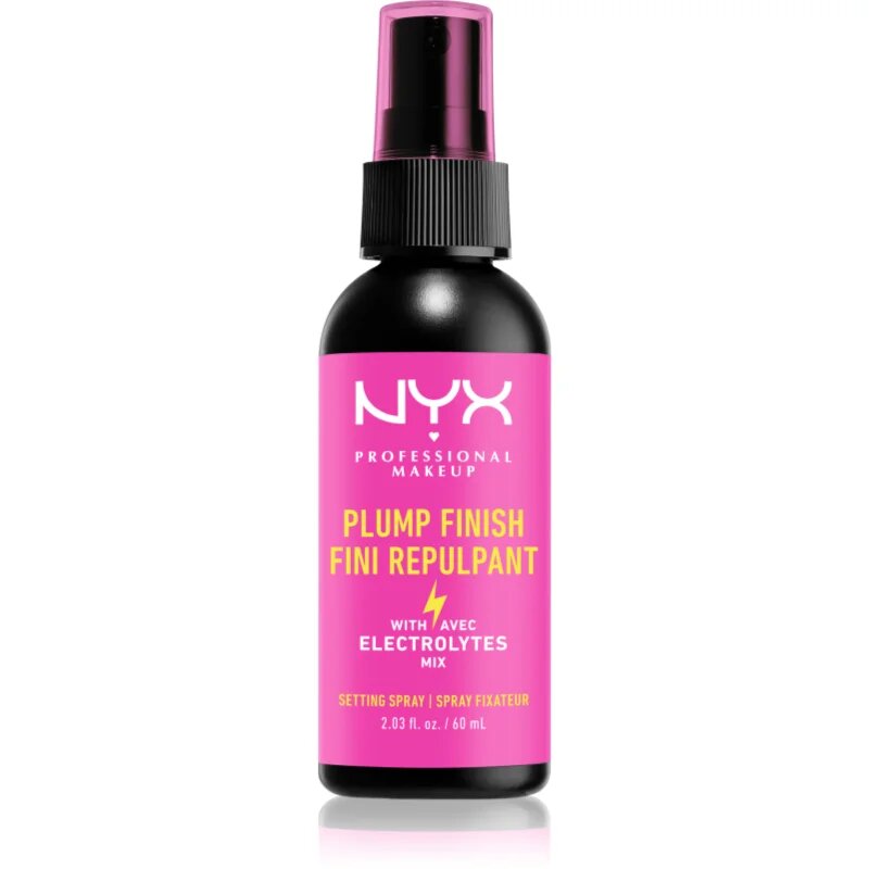 NYX Professional Makeup Plump Finish Setting Spray pršilo za fiksiranje make-upa z vitamini 60 ml
