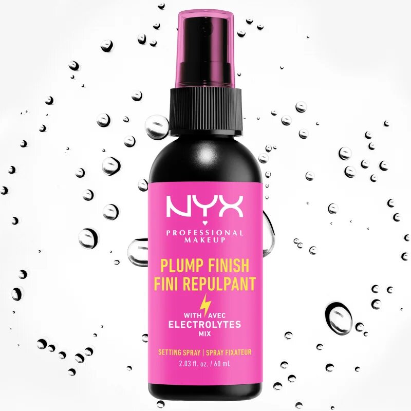 NYX Professional Makeup Plump Finish Setting Spray pršilo za fiksiranje make-upa z vitamini 60 ml