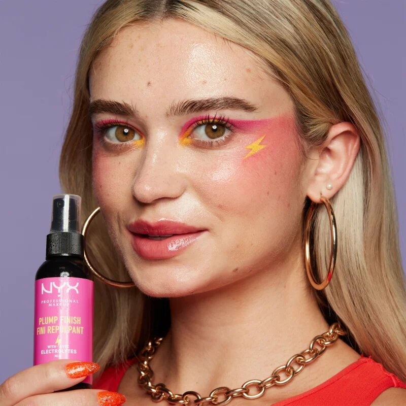 NYX Professional Makeup Plump Finish Setting Spray pršilo za fiksiranje make-upa z vitamini 60 ml