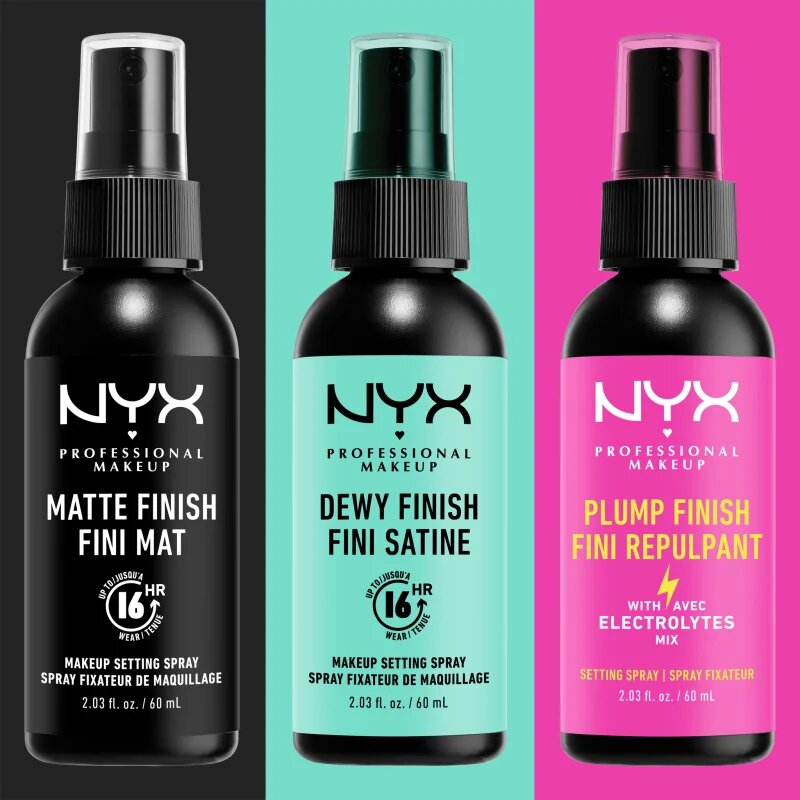 NYX Professional Makeup Plump Finish Setting Spray pršilo za fiksiranje make-upa z vitamini 60 ml