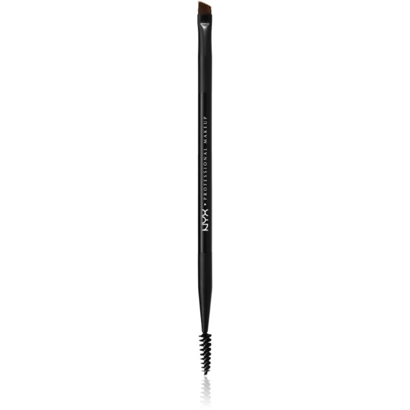 NYX Professional Makeup Pro Dual čopič za oblikovanje obrvi 1 kos