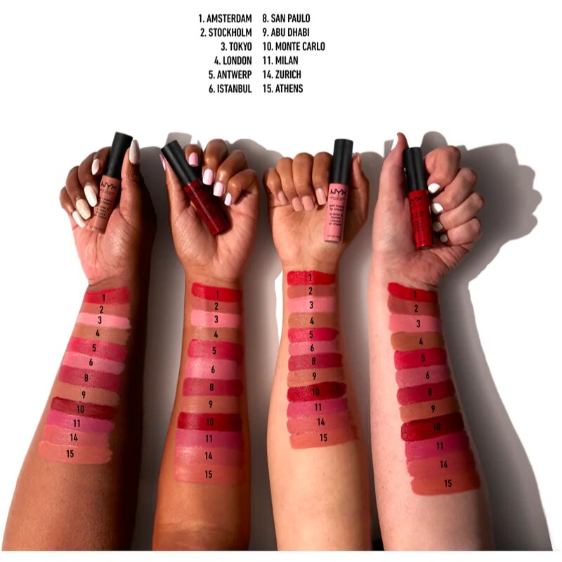 NYX Professional Makeup Soft Matte Lip Cream lahka tekoča mat šminka odtenek 02 Stockholm 8 ml