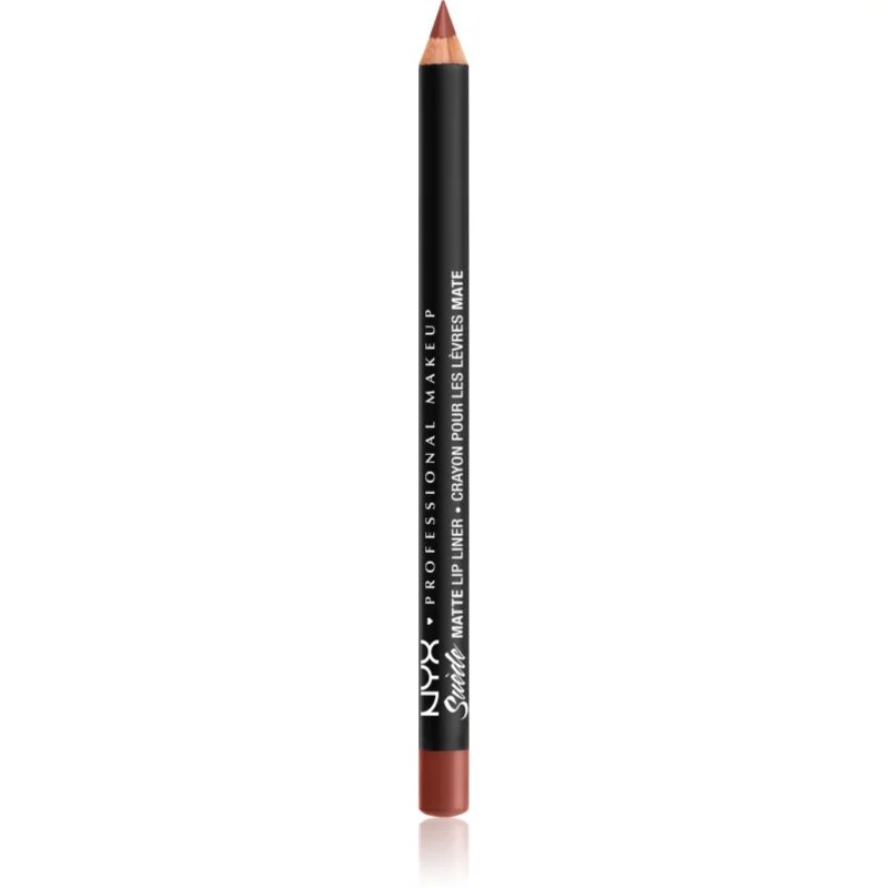 NYX Professional Makeup Suede Matte Lip Liner mat svinčnik za ustnice odtenek 34 Alabama 1 g