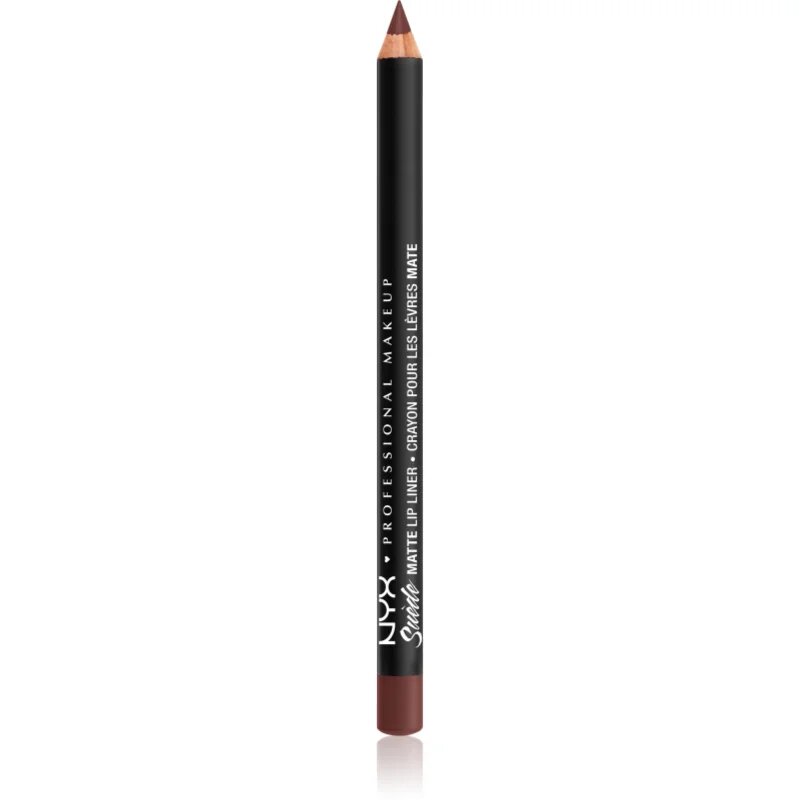 NYX Professional Makeup Suede Matte Lip Liner mat svinčnik za ustnice odtenek 55 Cold Brew 1 g