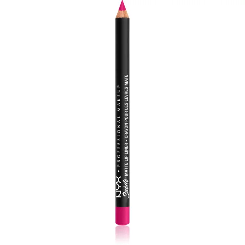 NYX Professional Makeup Suede Matte Lip Liner mat svinčnik za ustnice odtenek 60 Clinger 1 g