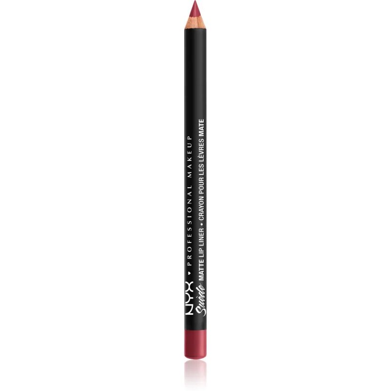 NYX Professional Makeup Suede Matte Lip Liner mat svinčnik za ustnice odtenek Cherry Skies 1 g