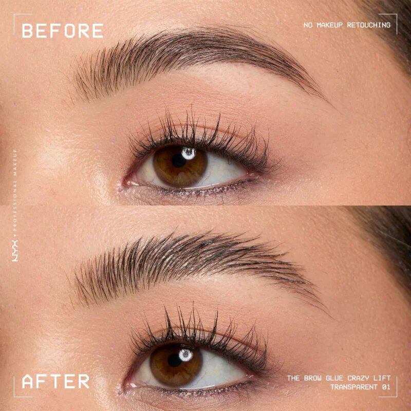 NYX Professional Makeup The Brow Glue Crazy Lift dolgoobstojni gel za obrvi 7 ml