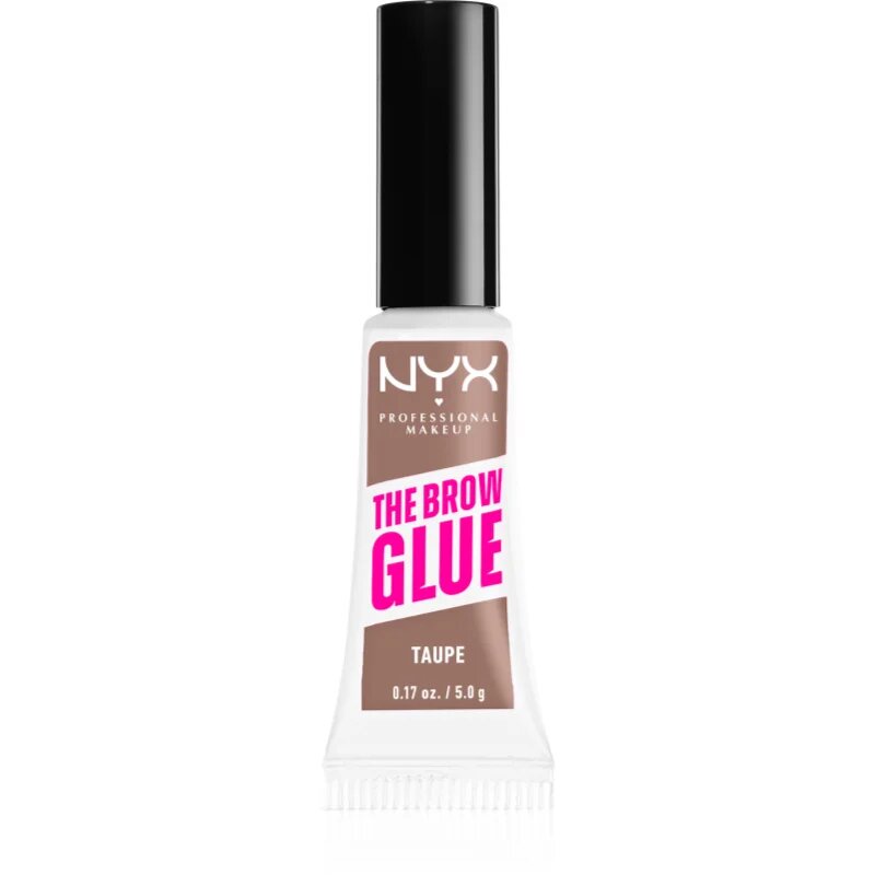 NYX Professional Makeup The Brow Glue gel za obrvi odtenek 02 Taupe 5 g