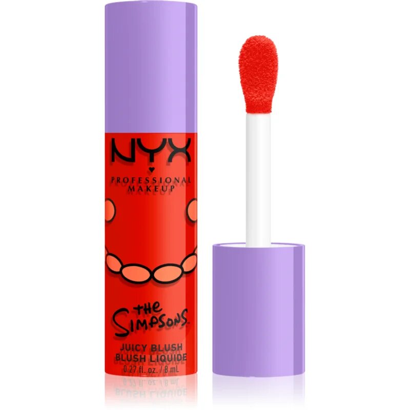 NYX Professional Makeup The Simpsons Fat Cheeks tekoče rdečilo odtenek Snarky Scarlet 8 ml