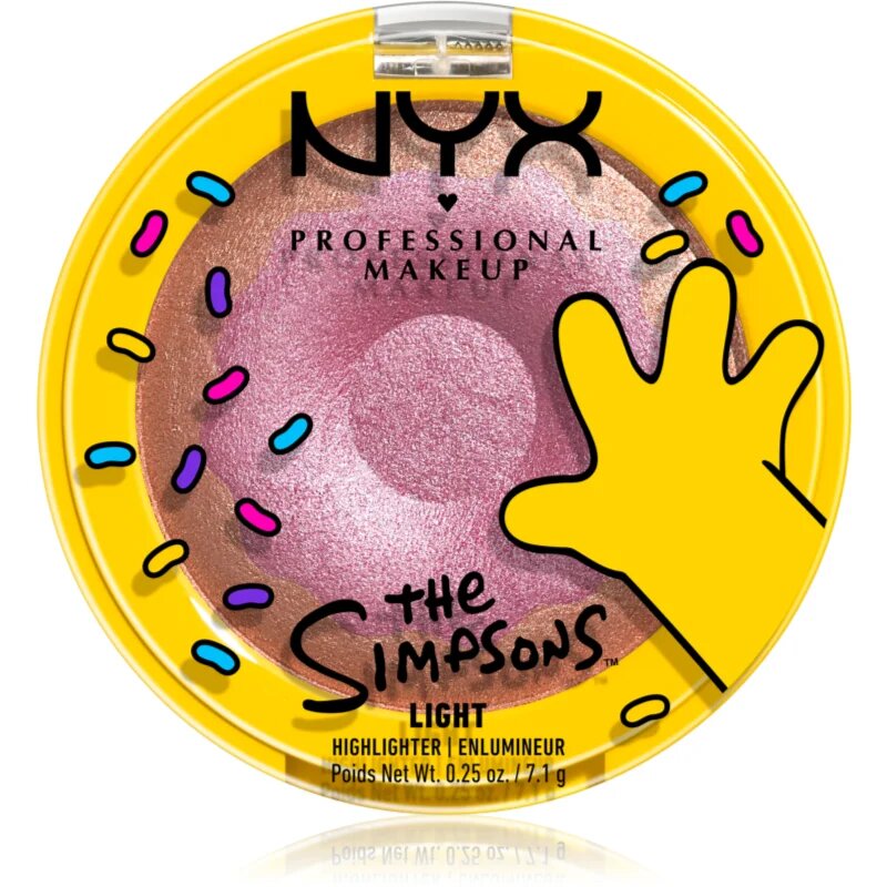 NYX Professional Makeup The Simpsons Highlighter osvetljevalec odtenek Donut Mind If I Do 7.1 g