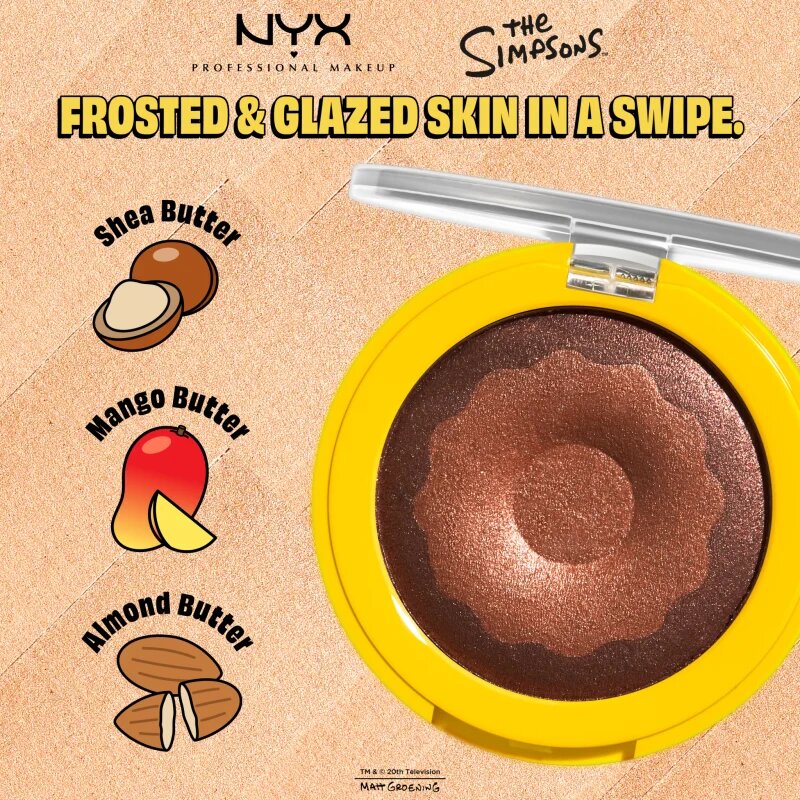 NYX Professional Makeup The Simpsons Highlighter osvetljevalec odtenek Glazed Over 7.1 g