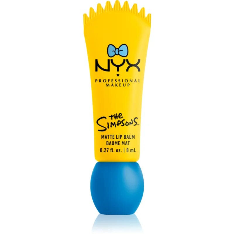 NYX Professional Makeup The Simpsons Smushy balzam za ustnice z mat učinkom odtenek Peekaboo Blue 8 ml