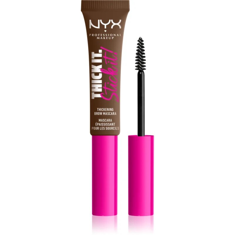 NYX Professional Makeup Thick it Stick It Brow Mascara maskara za obrvi odtenek 06 Brunette 7 ml