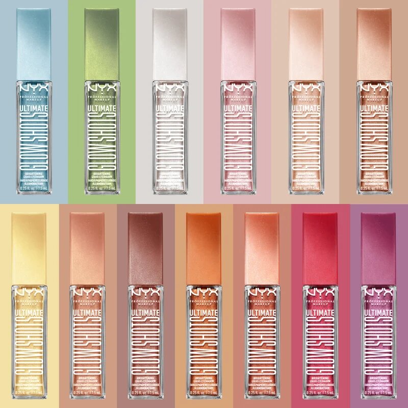 NYX Professional Makeup Ultimate Glow Shots bleščeča tekoča senčila za oči odtenek 06 Golden Goji 7.5 ml