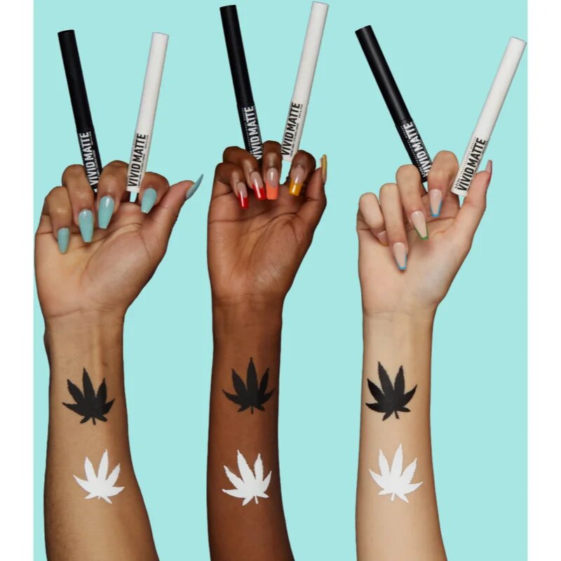 NYX Professional Makeup Vivid Matte tekoče črtalo za oči z mat učinkom odtenek Black 2 ml