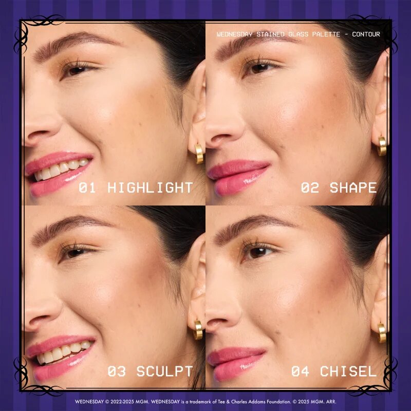 NYX Professional Makeup Wednesday Contour Palette paleta za konture obraza 4x2.88 g