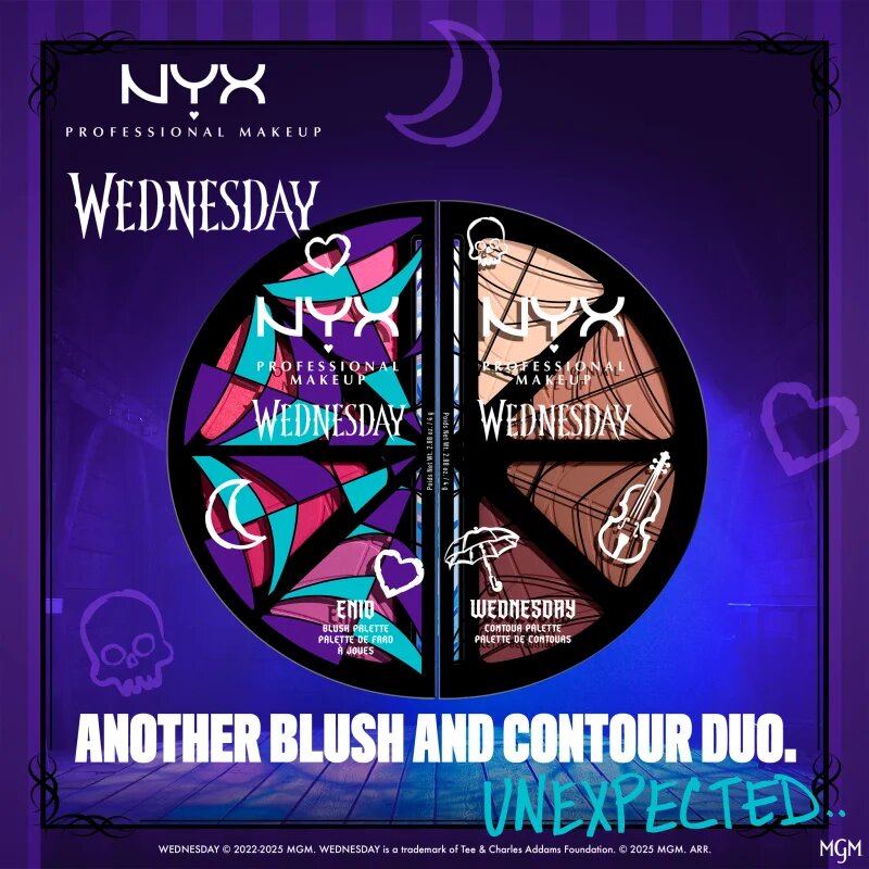 NYX Professional Makeup Wednesday Contour Palette paleta za konture obraza 4x2.88 g
