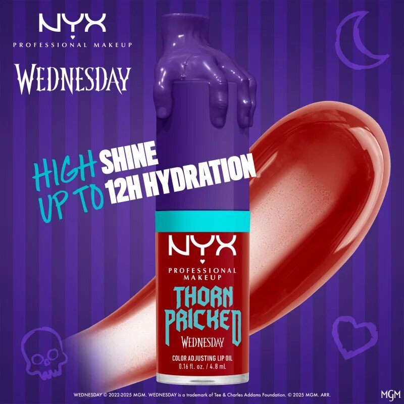 NYX Professional Makeup Wednesday Mystery Lip Oil olje za ustnice odtenek 02 Thorn Pricked 4.8 ml