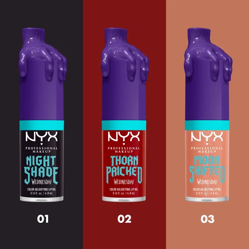 NYX Professional Makeup Wednesday Mystery Lip Oil olje za ustnice odtenek 02 Thorn Pricked 4.8 ml