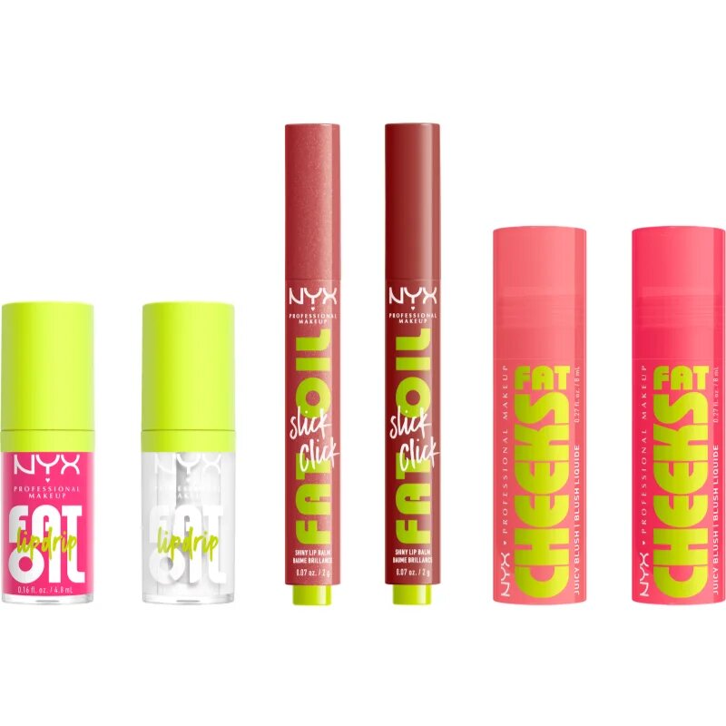 NYX Professional Makeup Xmas Fat Holiday darilni set za ustnice 6 kos