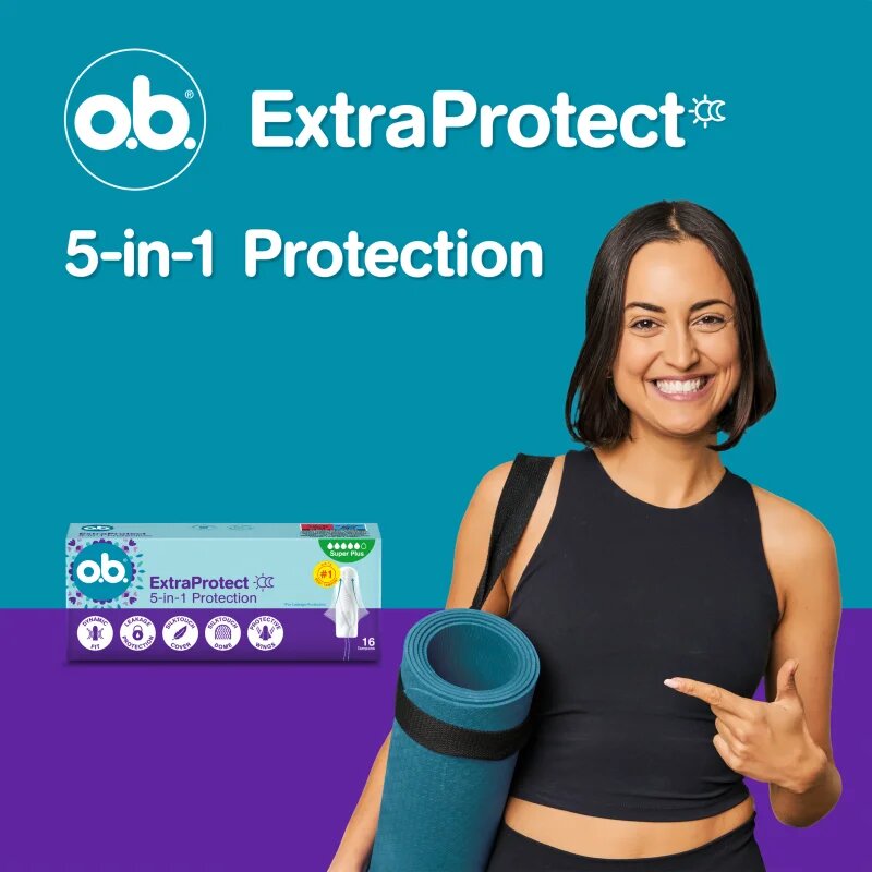 o.b. Extra Protect Super+ tamponi 16 kos