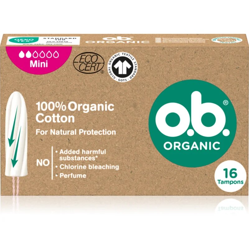 o.b. Organic Mini tamponi 16 kos