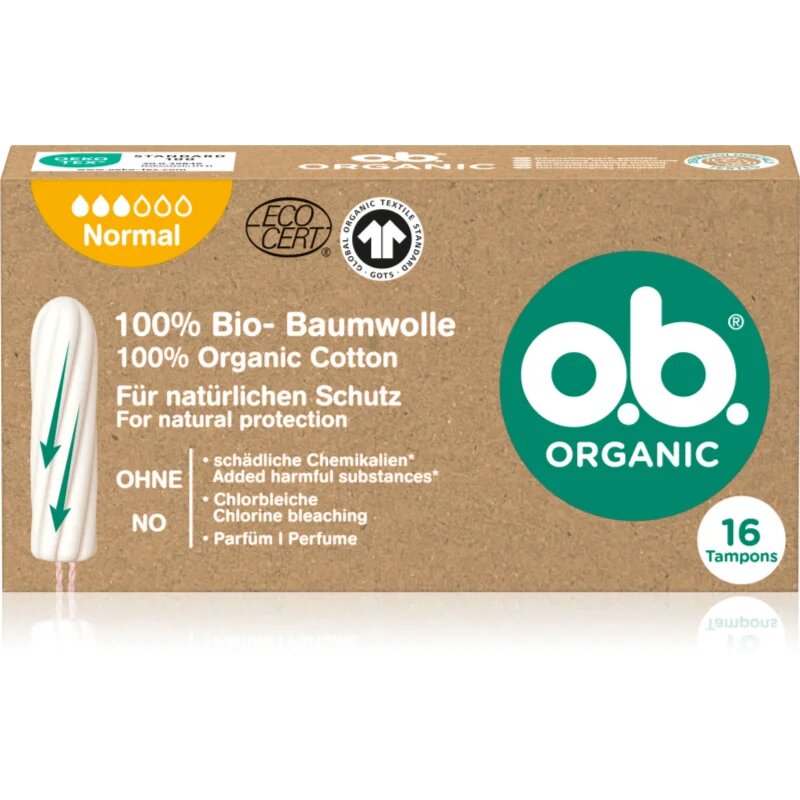 o.b. Organic Normal tamponi 16 kos