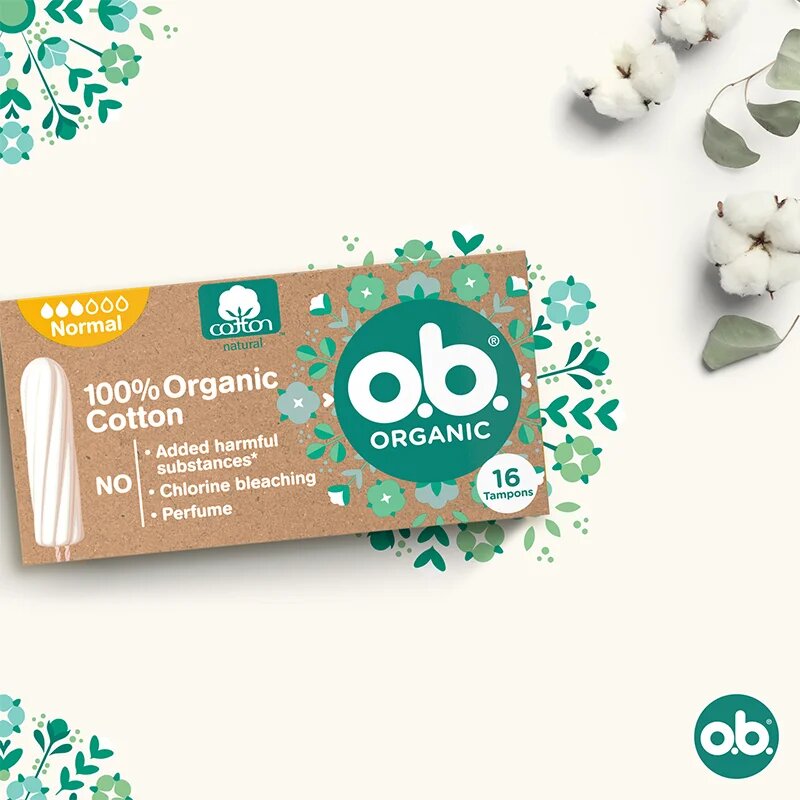 o.b. Organic Normal tamponi 16 kos